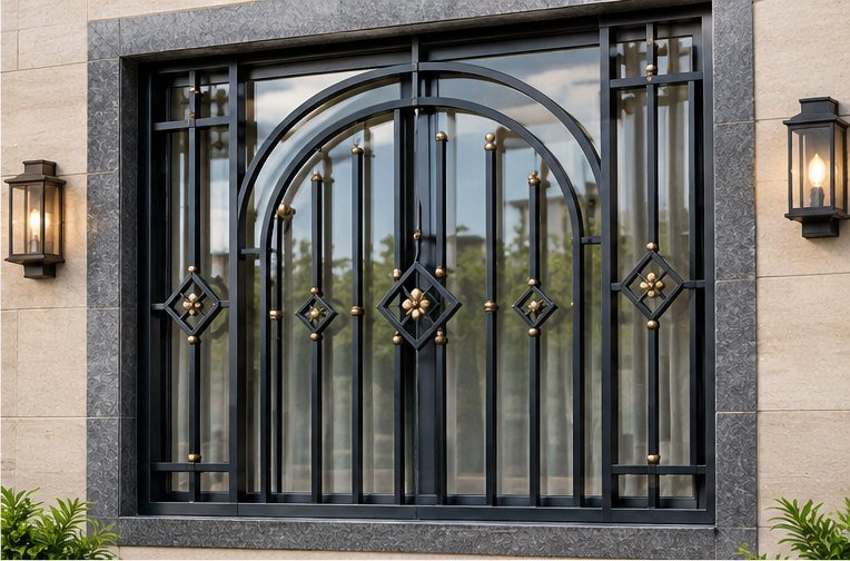 Arched Design with Gold Details